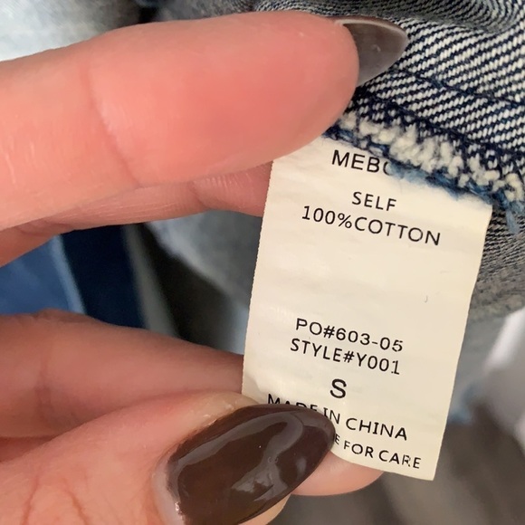 Mebon by Machine Jeans Ripped / Distressed Denim Shirt Dress - Picture 9 of 11